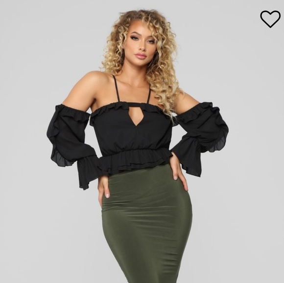 Fashion Nova Tops Ruffle Off The Shoulder Top Poshmark
